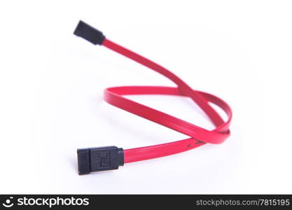 serial ATA cable. serial ATA cable on white background
