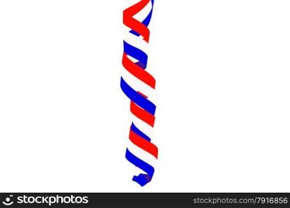 Serpentine curl from the dutch national flag from the Netherlands