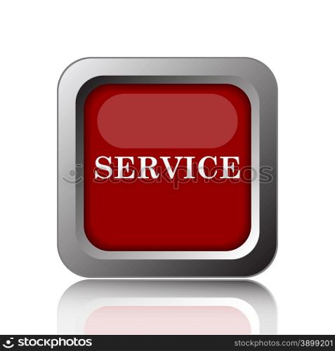 Service icon. Internet button on white background
