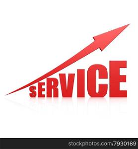 Service red arrow