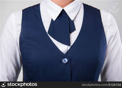 Service woman uniform. Service woman uniform, closeup photo