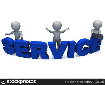 Service Word Shows Assistance Helpline Or Helpdesk