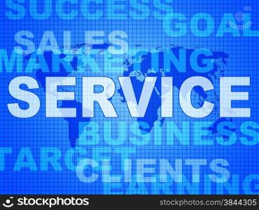 Service Words Showing Help Desk And Answers