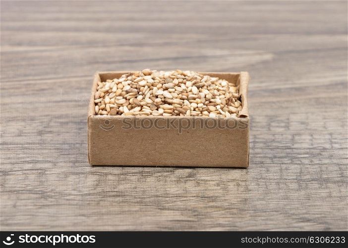 Sesame on wood
