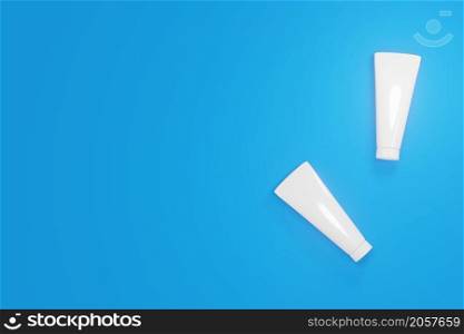 Set Blank cosmetic mock up background 3d rendering