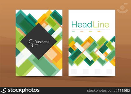 Set of abstract lines backgrounds - business templates. Set of abstract lines backgrounds - business templates. flyer or brochure layout