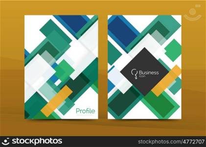 Set of abstract lines backgrounds - business templates. Set of abstract lines backgrounds - business templates. flyer or brochure layout