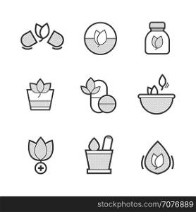 Set of Alternative Medicine Icons
