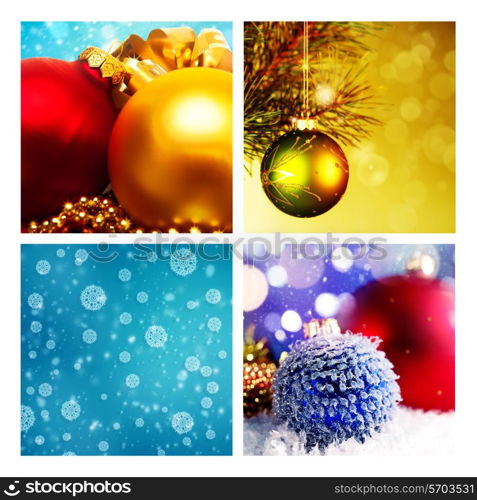 Set of assorted christmas backgrounds for your design