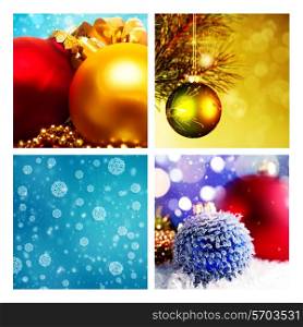 Set of assorted christmas backgrounds for your design