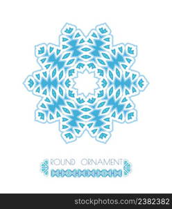 Set of blue snowflakes. Snowflake set for winter design.. Blue christmas snowflake