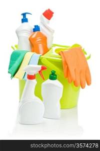 set of cleaning accessories