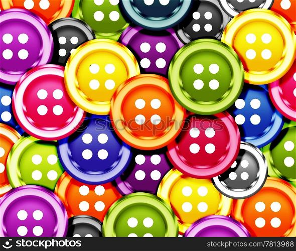 Set of cloth buttons background.. Cloth buttons