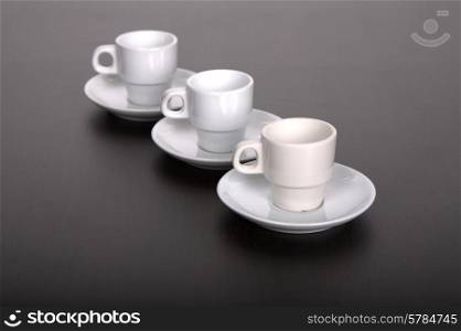 set of coffee cups on a table
