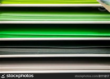 Set of colored paper for painting. Multi-colored backgrounds for artists in the art store. Selective focus. Set of colored paper for painting. Multi-colored backgrounds for artists in the store.