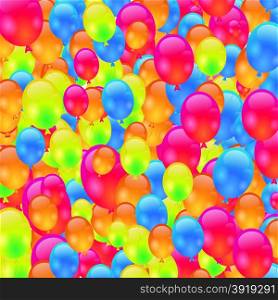 Set of Colorful Balloons. Colorful Balloons Pattern.. Colorful Ballons
