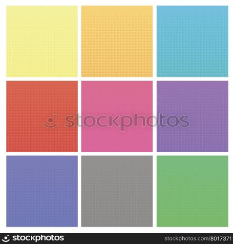 Set of Colorful Halftone Backgrounds.. Set of Colorful Halftone Backgrounds. Colored Dots Effect