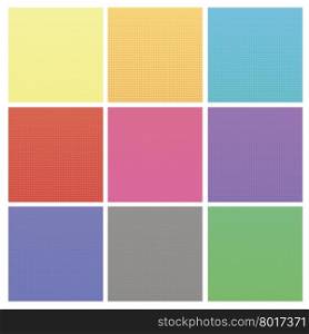 Set of Colorful Halftone Backgrounds.. Set of Colorful Halftone Backgrounds. Colored Dots Effect