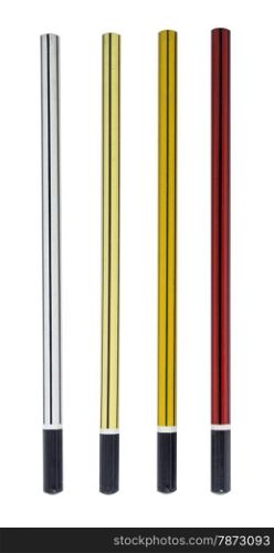 Set of Coloured pencils. Set of Coloured pencils onwhite background.