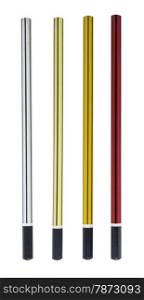 Set of Coloured pencils. Set of Coloured pencils onwhite background.