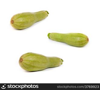 set of Courgette/zucchini. Isolated on a white background