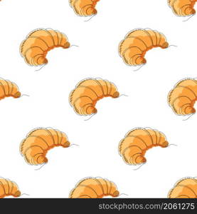 Set of Croissant Icon Isolated on White Background. Seamless Pattern.. Set of Croissant Icon Isolated on White Background. Seamless Pattern