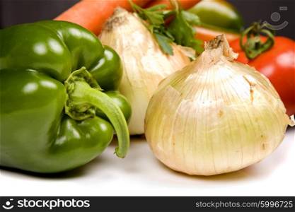 set of different fresh vegetables, studio picture