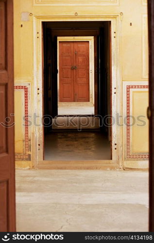Set of doorways in a fort, Nahargarh Fort, Jaipur, Rajasthan, India