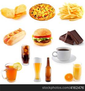 set of fast food