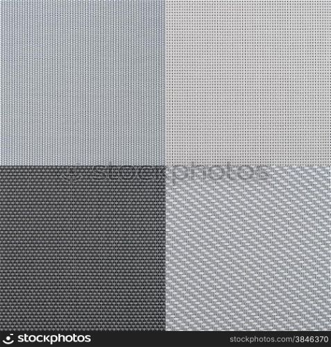 Set of grey vinyl samples, texture background.