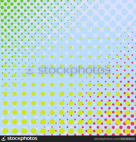 Set of Halftone Dots. Comic Book Texture. Colorful Background. Set of Halftone Dots. Colorful Background