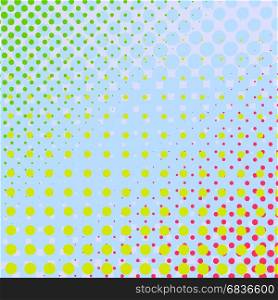 Set of Halftone Dots. Comic Book Texture. Colorful Background. Set of Halftone Dots. Colorful Background
