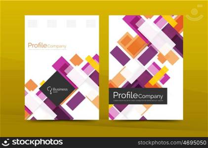 Set of modern geometric business annual report covers. Set of modern geometric business annual report covers. abstract backgrounds