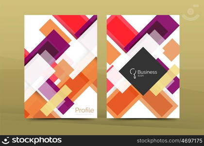 Set of modern geometric business annual report covers. Set of modern geometric business annual report covers. abstract backgrounds