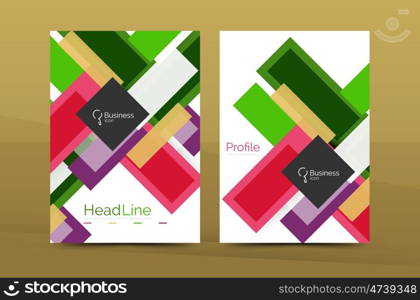 Set of modern geometric business annual report covers. Set of modern geometric business annual report covers. abstract backgrounds