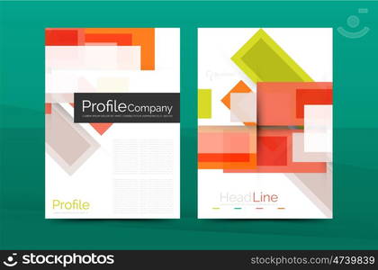 Set of modern geometric business annual report covers. Set of modern geometric business annual report covers. abstract backgrounds