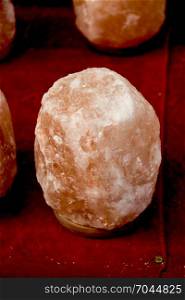 Set of natural mineral gemstones of a certain type