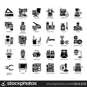 Set of Office Equipment 2 thin line and pixel perfect icons for any web and app project.