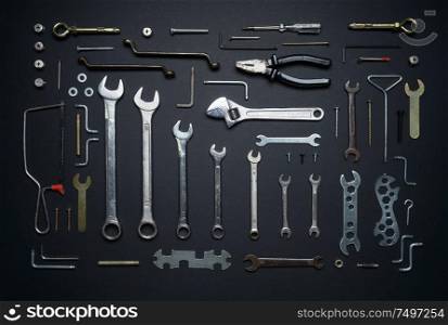 Set of tools supplies for repair and build , construction and repair concept