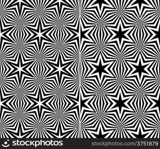 Set of Two Seamless Starry Patterns. Rasterized Version