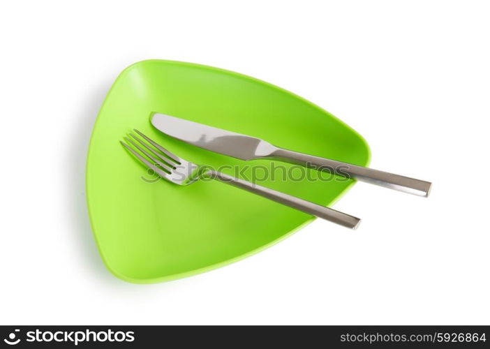 Set of utensils arranged on the table