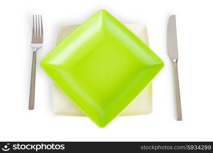 Set of utensils arranged on the table