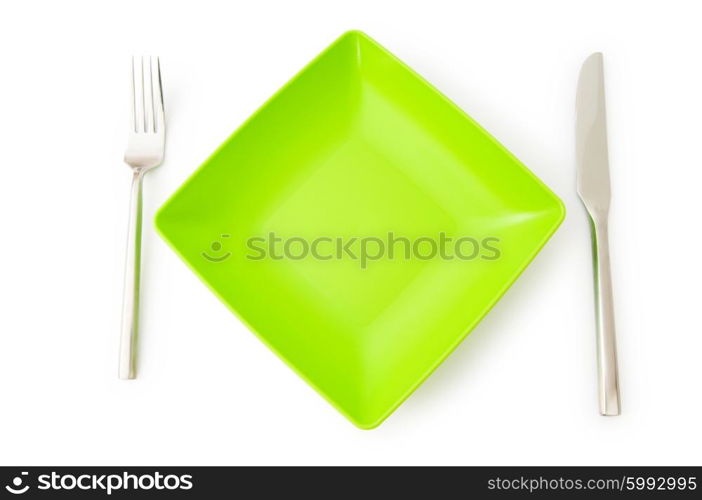 Set of utensils arranged on the table