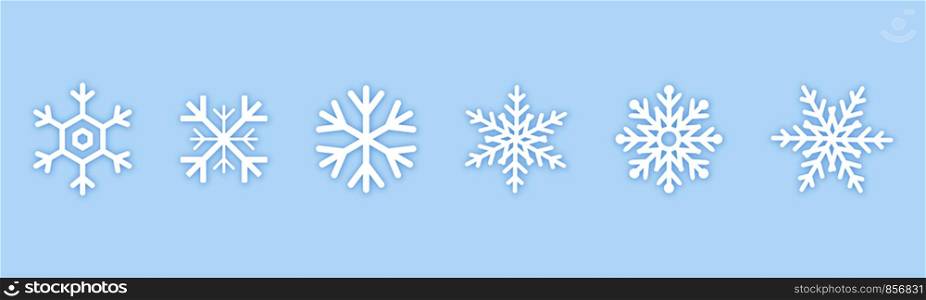 Set of white Snowflakes icons. Black snowflake. Snowflakes template. Snowflake winter. Snowflakes icons. Snowflake vector icon. Eps10. Set of white Snowflakes icons. Black snowflake. Snowflakes template. Snowflake winter. Snowflakes icons. Snowflake vector icon