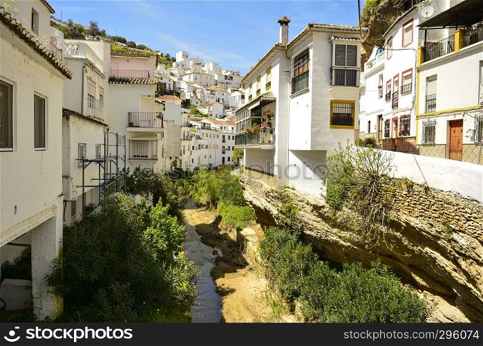Setenil de las Bodegas, Andalusian village of Cadiz, Spain