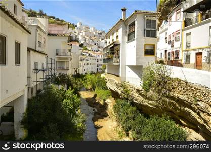 Setenil de las Bodegas, Andalusian village of Cadiz, Spain