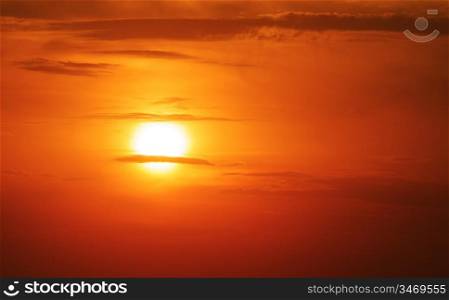 setting summer sun, sunset theme for your project