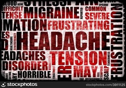 Severe Headache Medical Condition as a Background. Headache