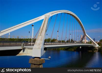 Seville Puente de la Barqueta bridge Sevilla Andalusia spain