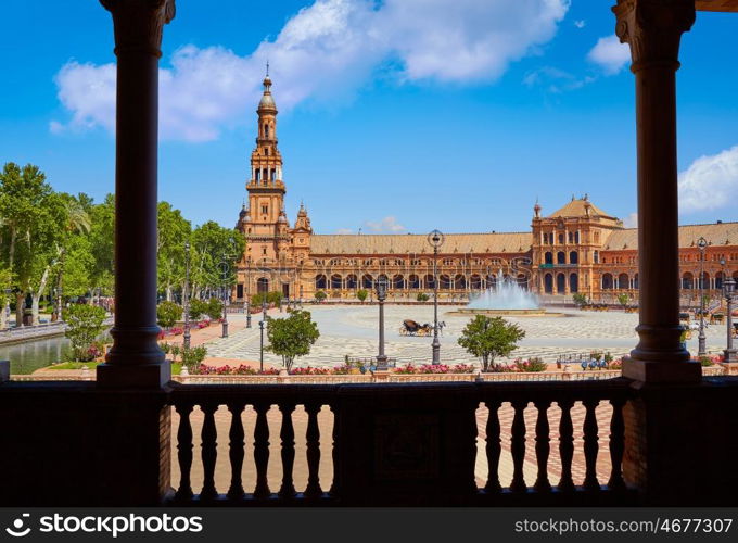 Seville Sevilla Plaza de Espana Andalusia Spain square